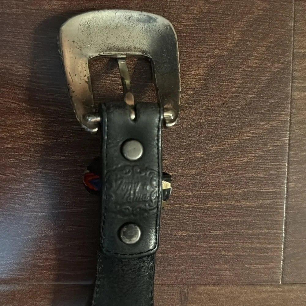 🌿END of SEASON SALE🌿TONY LAMA Leather Belt with Embroidery Size 32